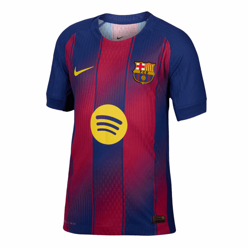 ROONY #19 Authentic Barcelona Home Soccer Jersey 2025/26 Red&Blue - UCL