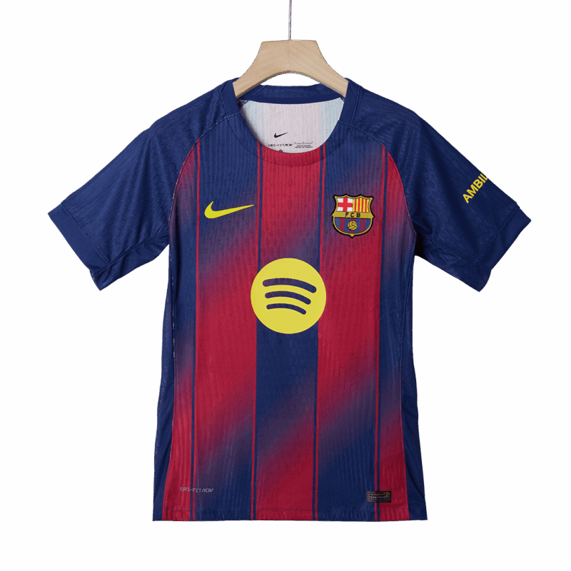 ROONY #19 Authentic Barcelona Home Soccer Jersey 2025/26 Red&Blue - UCL