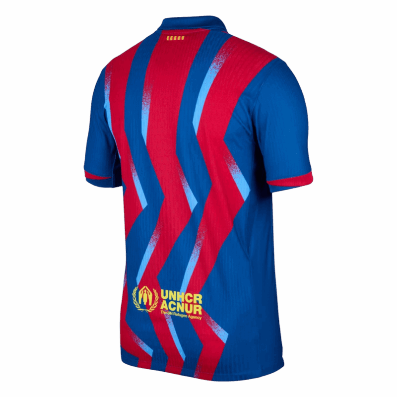 624340_2 Player Version Barcelona Fourth Soccer Jersey 25/26 Red&Blue