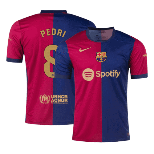 PEDRI #8 Barcelona Home Soccer Jersey 2024/25