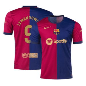 LEWANDOWSKI #9 Barcelona Home Soccer Jersey 2024/25