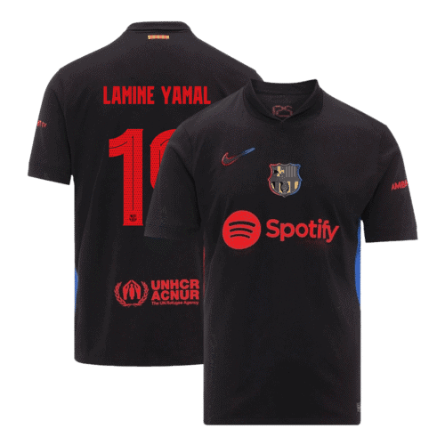 LAMINE YAMAL #19 Barcelona Away Soccer Jersey 2024/25 - UCL
