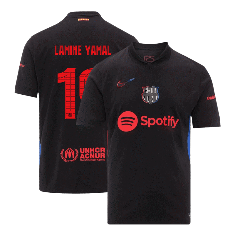 LAMINE YAMAL #19 Barcelona Away Soccer Jersey 2024/25 - UCL