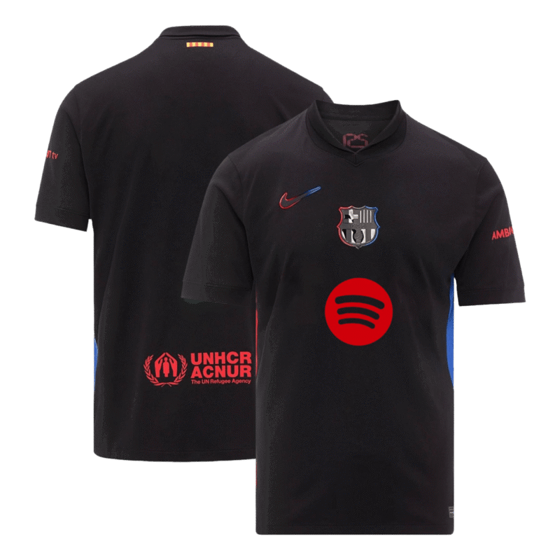 Barcelona Away Soccer Jersey 2024/25- Spotify Logo Without Text