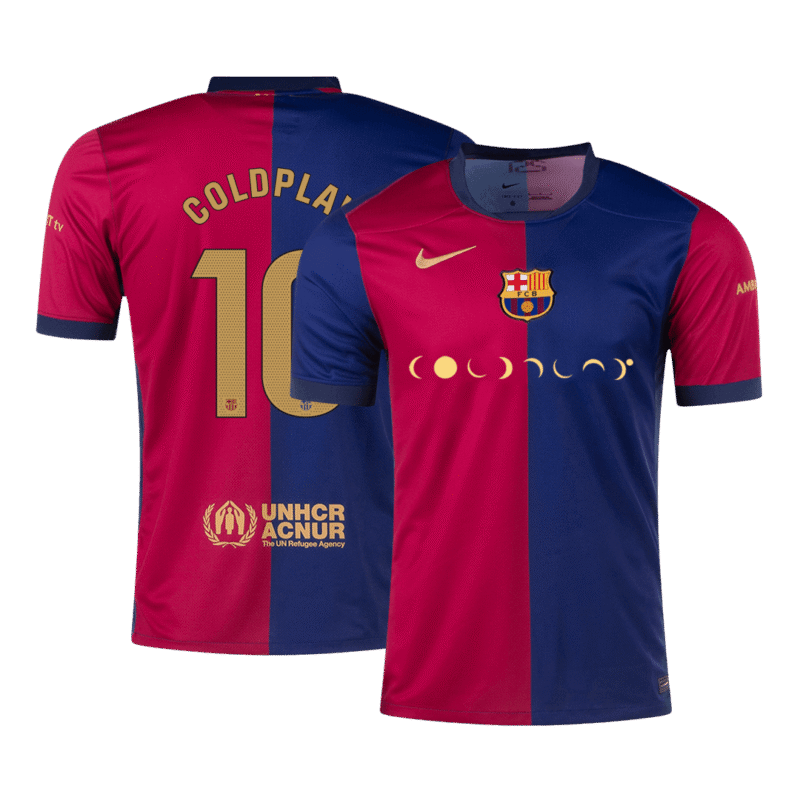 COLDPLAY #10 Barcelona Home Soccer Jersey 2024/25