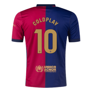COLDPLAY #10 Barcelona Home Soccer Jersey 2024/25