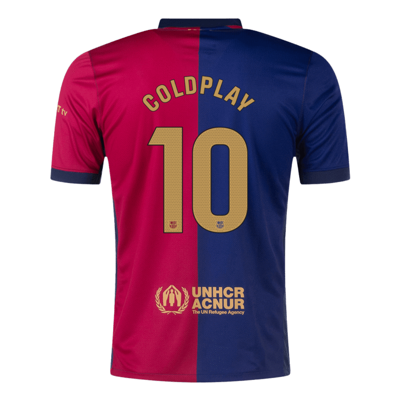 COLDPLAY #10 Barcelona Home Soccer Jersey 2024/25