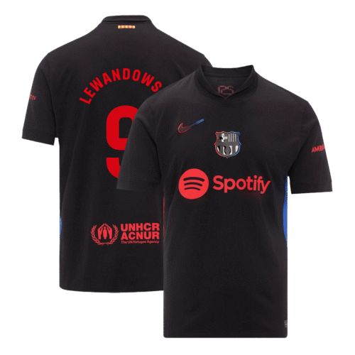 LEWANDOWSKI #9 Barcelona Away Soccer Jersey 2024/25