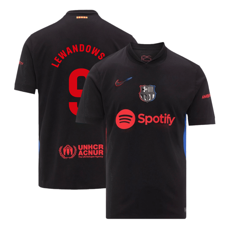 LEWANDOWSKI #9 Barcelona Away Soccer Jersey 2024/25