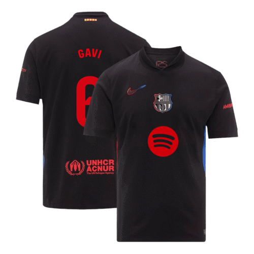 GAVI #6 Barcelona Away Soccer Jersey 2024/25- Spotify Logo Without Text