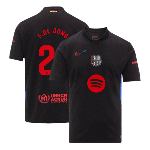 F.DE JONG #21 Barcelona Away Soccer Jersey 2024/25- Spotify Logo Without Text
