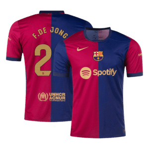 F.DE JONG #21 Barcelona Home Soccer Jersey 2024/25