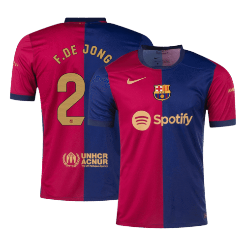 F.DE JONG #21 Barcelona Home Soccer Jersey 2024/25