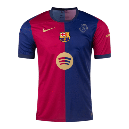 Barcelona Home Soccer Jersey 2024/25 - 125th Anniversary (Spotify Logo Without Text)