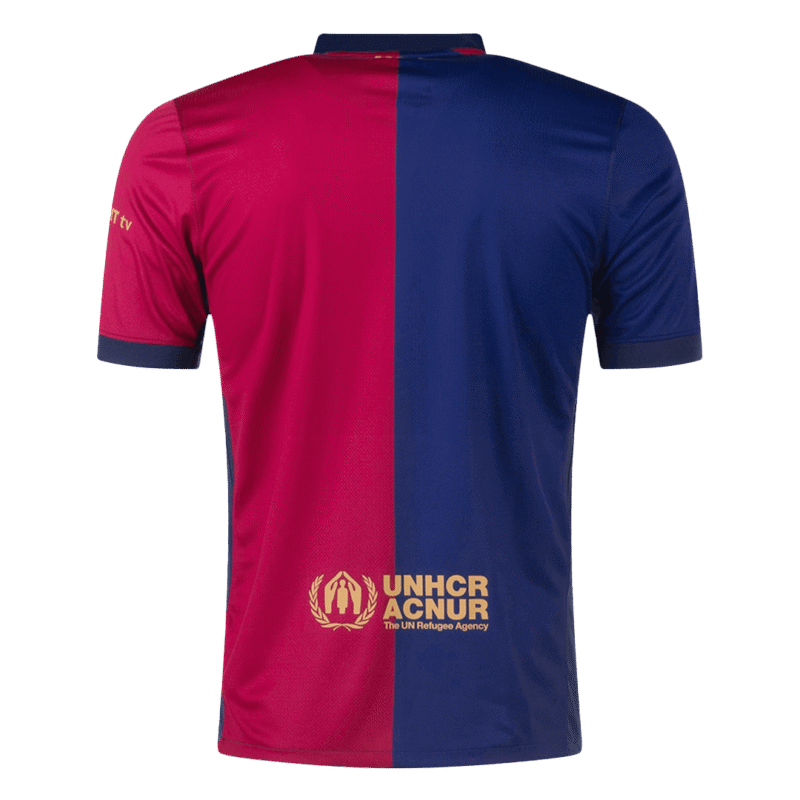 Barcelona Home Soccer Jersey 2024/25 - 125th Anniversary (Spotify Logo Without Text)