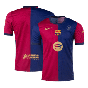 Barcelona Home Soccer Jersey 2024/25 - 125th Anniversary (Spotify Logo Without Text)