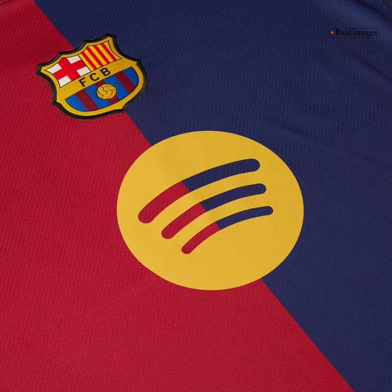 Barcelona Home Soccer Jersey 2024/25 - 125th Anniversary (Spotify Logo Without Text)