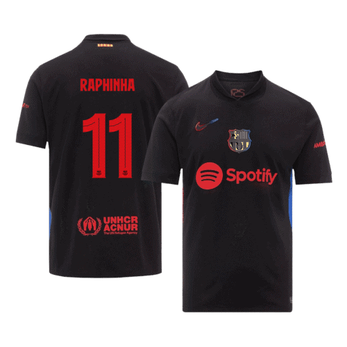 RAPHINHA #11 Barcelona Away Soccer Jersey 2024/25 - UCL