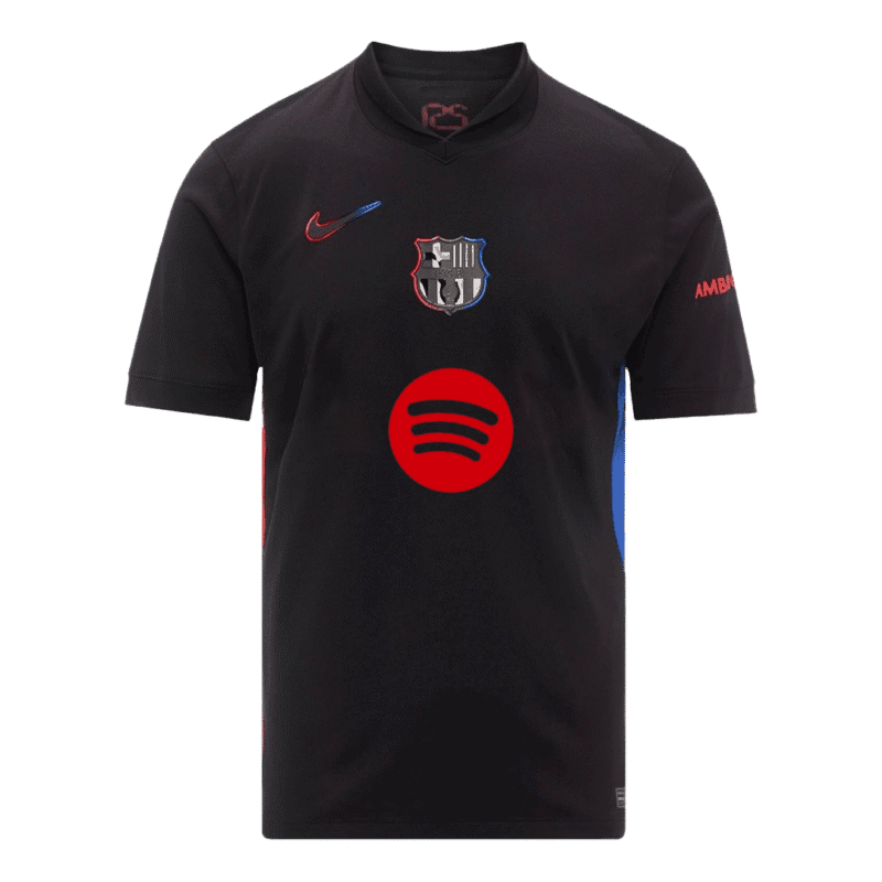 RAPHINHA #11 Barcelona Away Soccer Jersey 2024/25 - UCL (Spotify Logo Without Text)