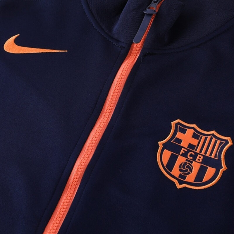 Barcelona Jacket Tracksuit 2025/26 Navy&Orange