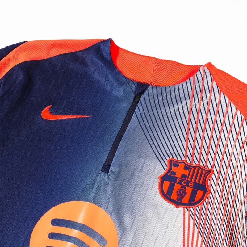 Barcelona Sweatshirt Kit 2025/26 - Black&Orange (Top+Pants)