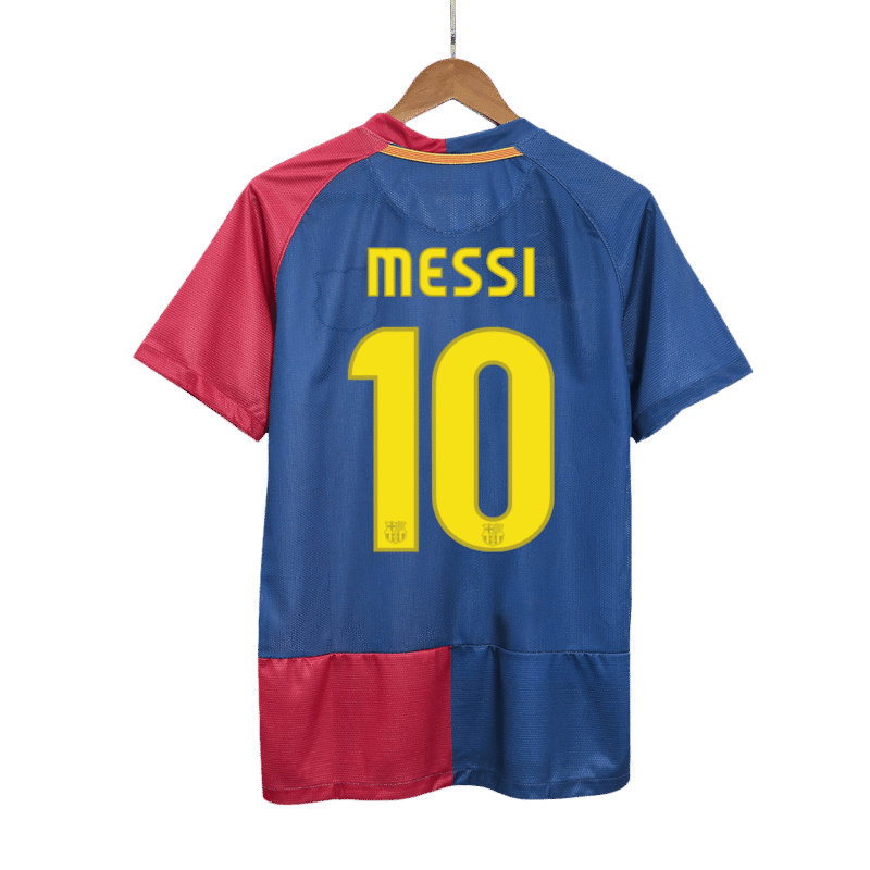 Vintage Soccer Jersey MESSI #10 Barcelona Home 2008/09 - UCL