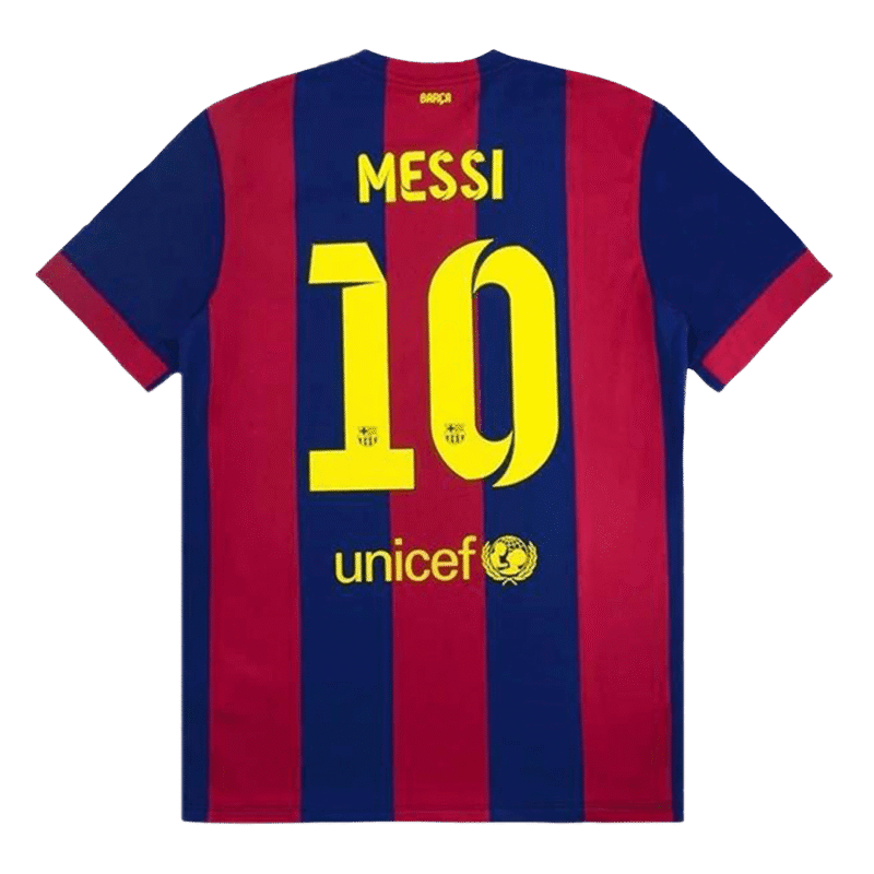 Vintage Soccer Jersey MESSI #10 Barcelona Home 2014/15