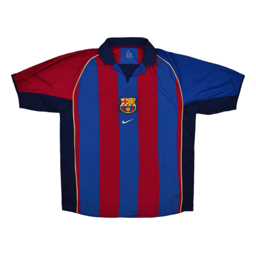 Vintage Soccer Jersey Barcelona Home 2001/02