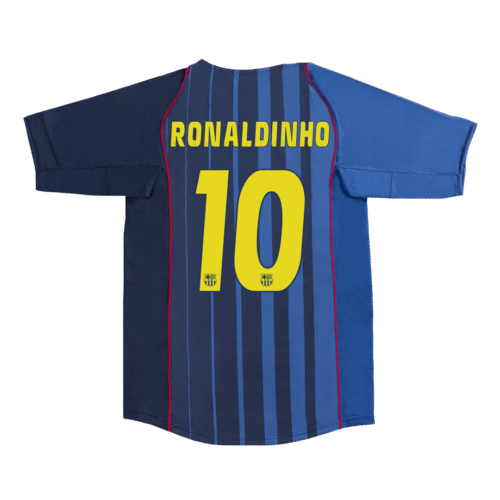 Vintage Soccer Jersey RONALDINHO #10 Barcelona Away 2004/05
