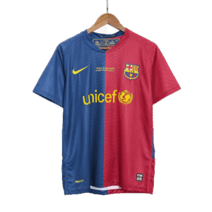 Vintage Soccer Jersey A.INIESTA #8 Barcelona Home 2008/09 - UCL Final