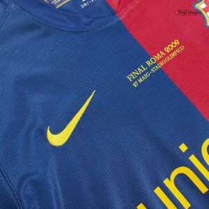 Vintage Soccer Jersey A.INIESTA #8 Barcelona Home 2008/09 - UCL Final