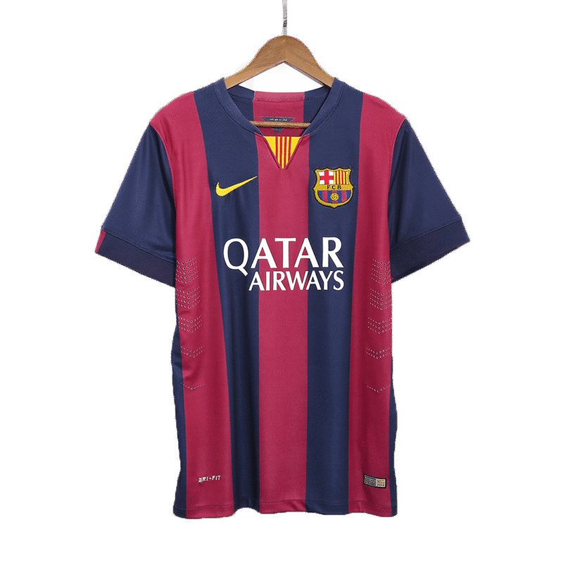 Vintage Soccer Jersey SUÁREZ #9 Barcelona Home 2014/15