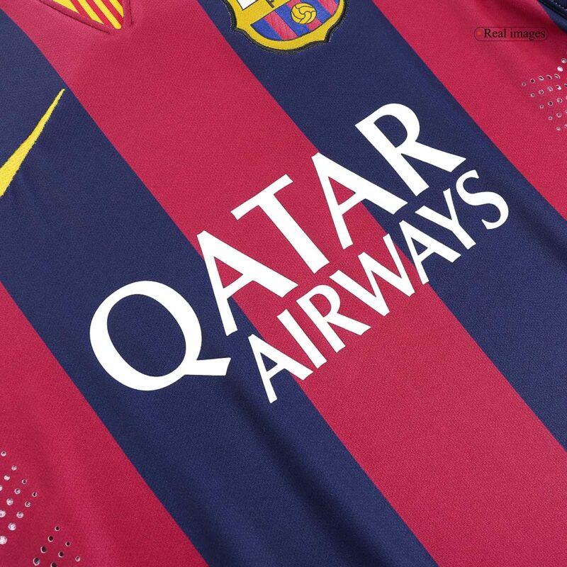 Vintage Soccer Jersey SUÁREZ #9 Barcelona Home 2014/15