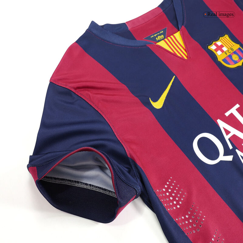 Vintage Soccer Jersey SUÁREZ #9 Barcelona Home 2014/15