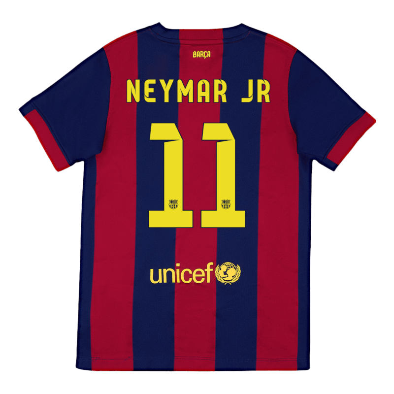 Vintage Soccer Jersey NEYMAR JR #11 Barcelona Home 2014/15