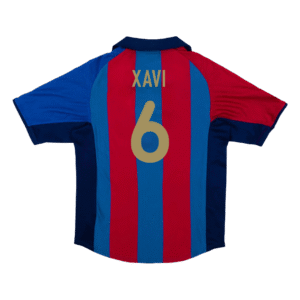 Vintage Soccer Jersey XAVI #6 Barcelona Home 2001/02