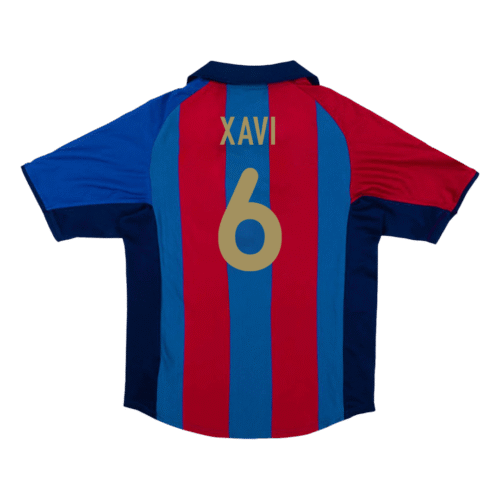 Vintage Soccer Jersey XAVI #6 Barcelona Home 2001/02