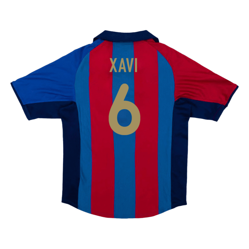 Vintage Soccer Jersey XAVI #6 Barcelona Home 2001/02