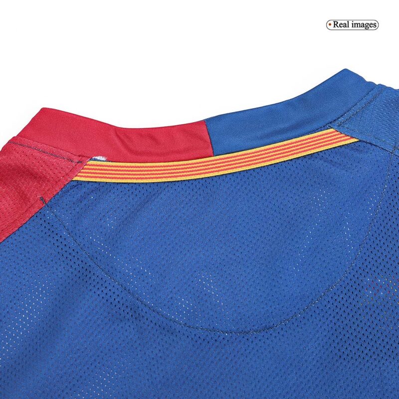 Vintage Soccer Jersey XAVI #6 Barcelona Home Long Sleeve 2008/09 - UCL Final