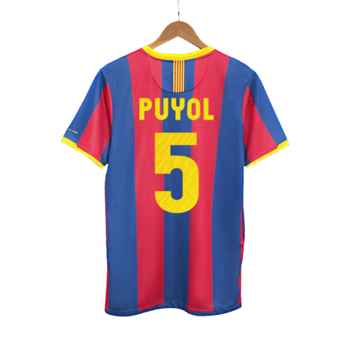 Vintage Soccer Jersey PUYOL #5 Barcelona Home 2010/11
