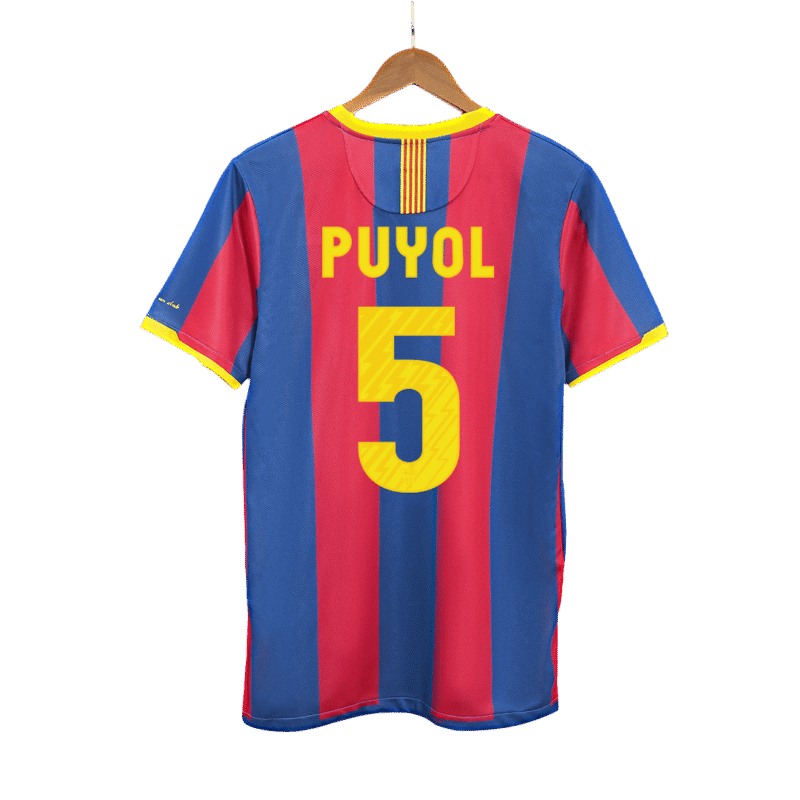 Vintage Soccer Jersey PUYOL #5 Barcelona Home 2010/11