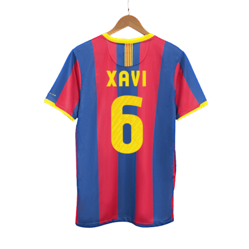 Vintage Soccer Jersey XAVI #6 Barcelona Home 2010/11