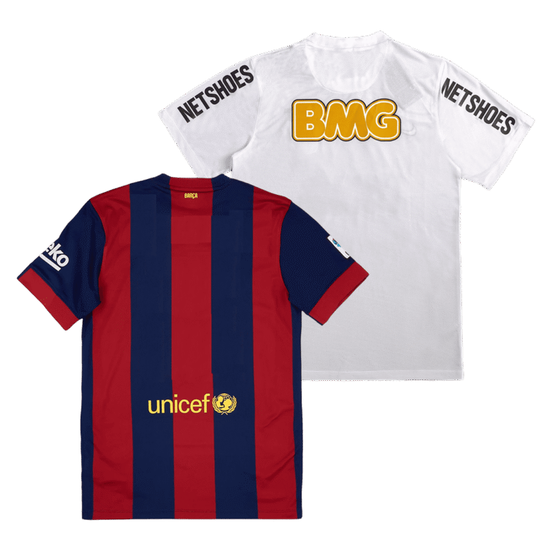 Vintage Jersey Barcelona Home 2014/15 & Vintage Jersey Santos FC Home 2012