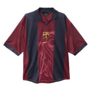 Vintage Soccer Jersey Barcelona X CJ Home 2000/01
