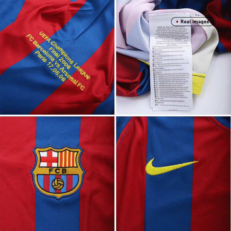 Vintage Soccer Jersey Barcelona Home 2005/06 - UCL Final