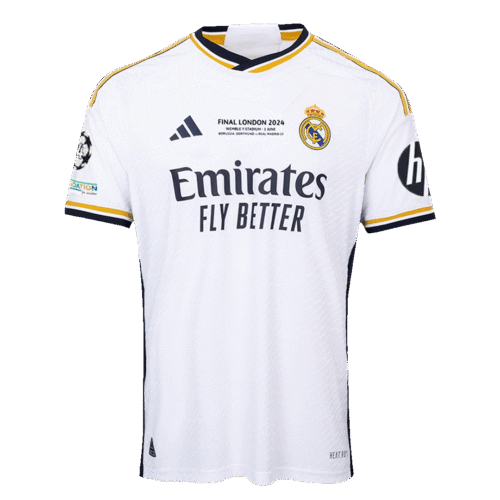 Real Madrid Home Authentic Soccer Jersey 2023/24 - UCL FINAL