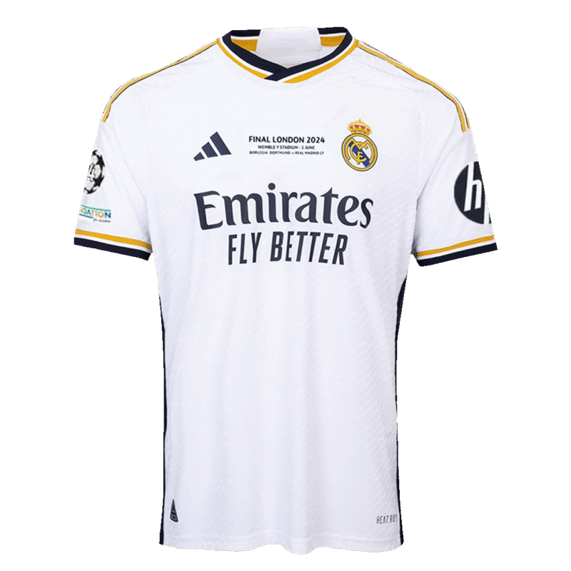 Real Madrid Home Authentic Soccer Jersey 2023/24 - UCL FINAL