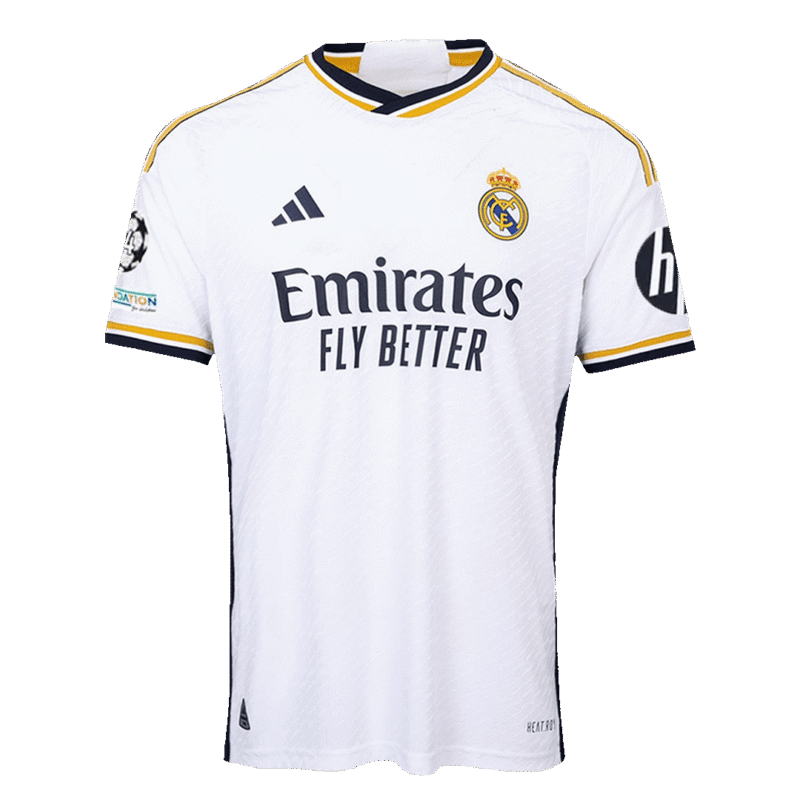 Real Madrid Home Authentic Soccer Jersey 2023/24 - UCL