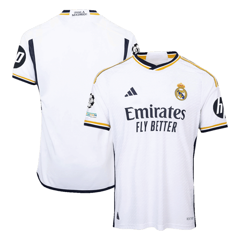Real Madrid Home Authentic Soccer Jersey 2023/24 - UCL