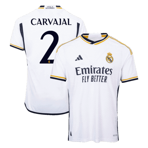 CARVAJAL #2 Real Madrid Home Authentic Soccer Jersey 2023/24